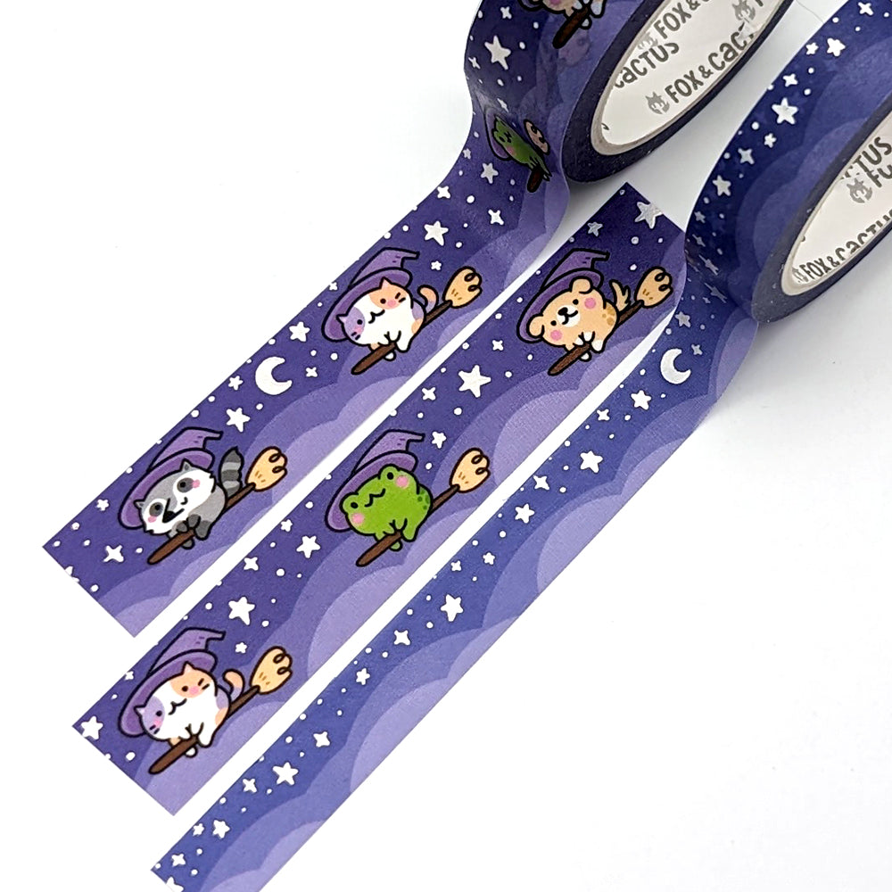 Witchy Animals Washi Tape (Holo Foil)
