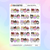 Besties Kawaii Girl Stickers