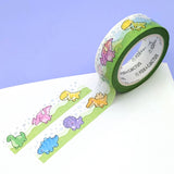 Kawaii Dino Washi Tape (Holo Foil)