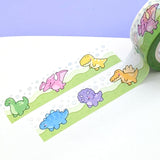 Kawaii Dino Washi Tape (Holo Foil)