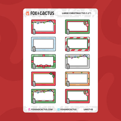 Christmas TV Stickers