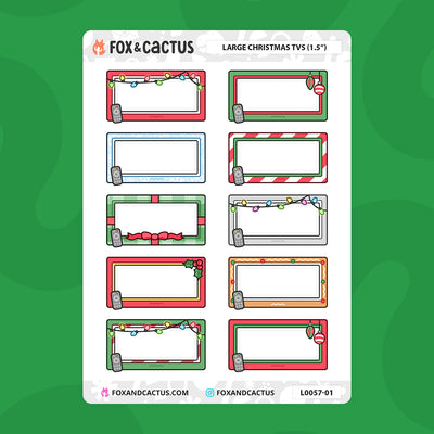 Christmas TV Stickers