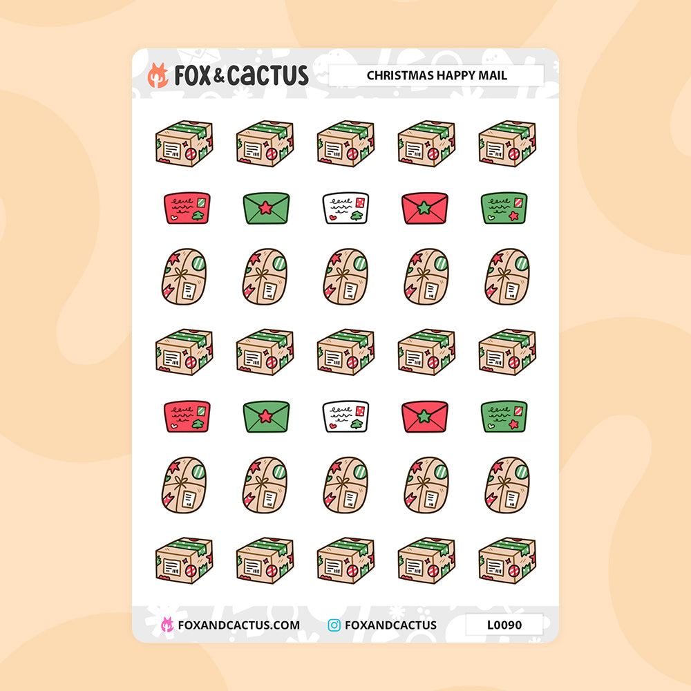Christmas Mail Stickers