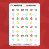 Tiny Christmas Star Stickers