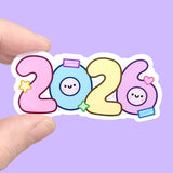 2026 Squish (Colourful) Vinyl Sticker