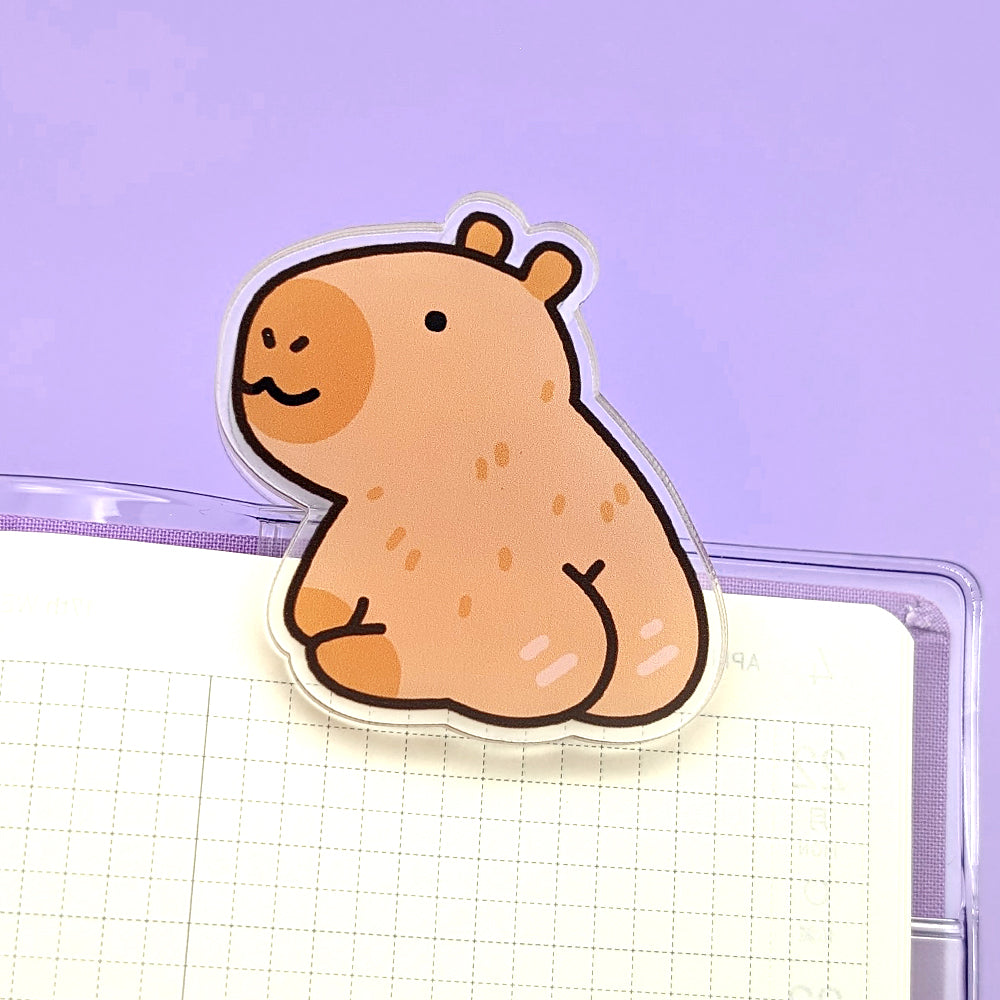 Capybara Butt Acrylic Clip