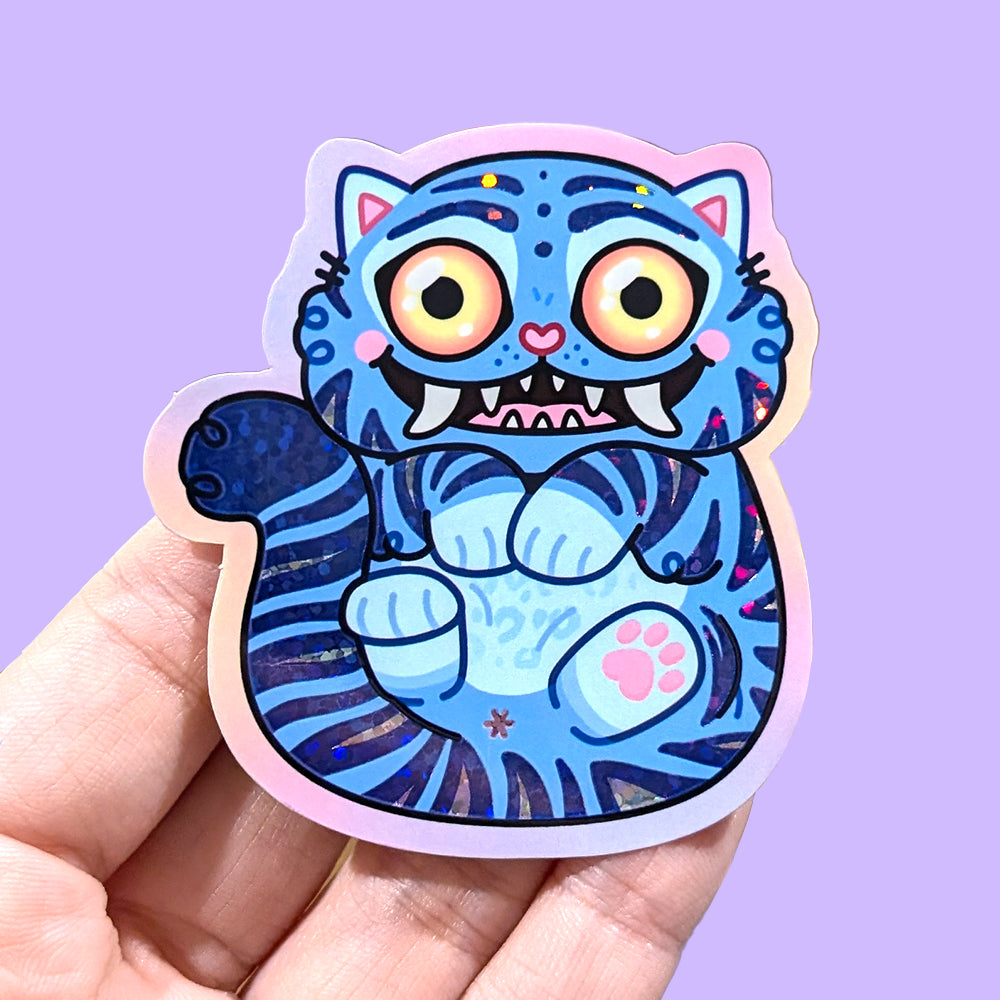 Derpy Tiger Vinyl Stickers