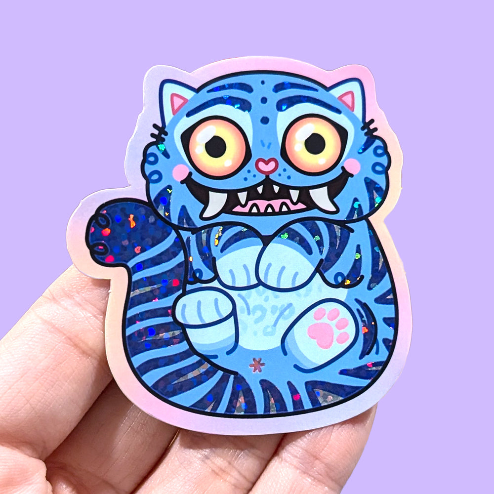 Derpy Tiger Vinyl Stickers