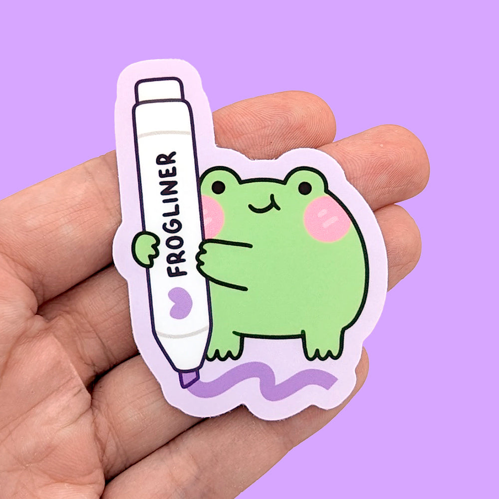 Froggy Liner Vinyl Sticker