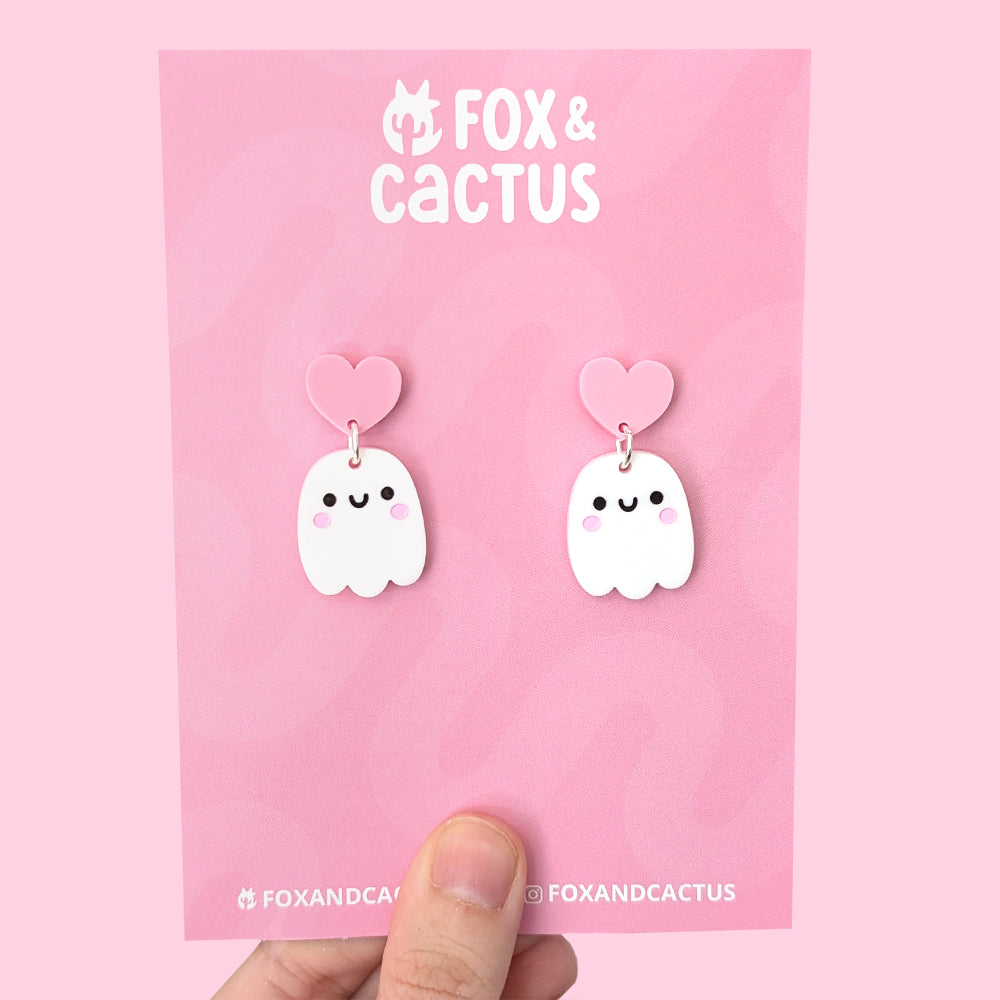 Mixed Emotions Ghost Earrings