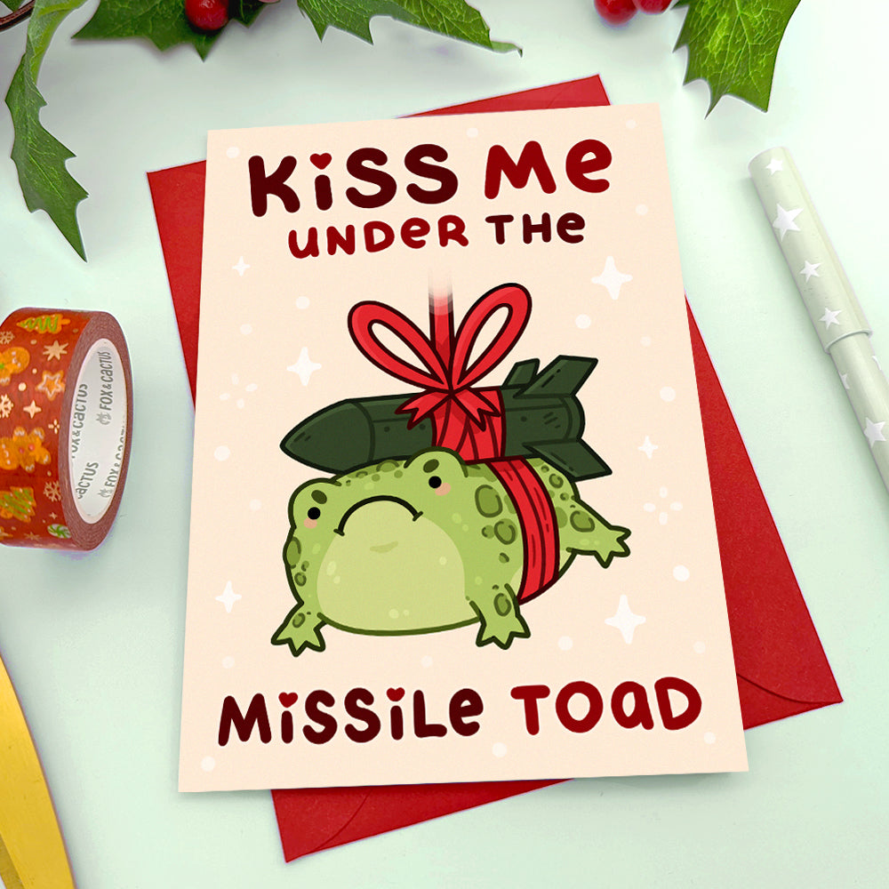 Missile Toad Greeting Card – Fox and Cactus