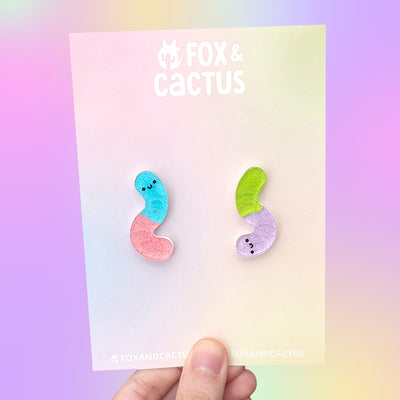 Gummy Worm Earrings