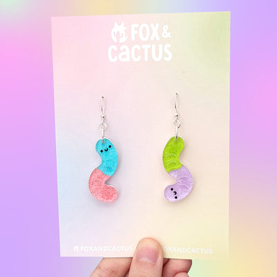 Gummy Worm Earrings