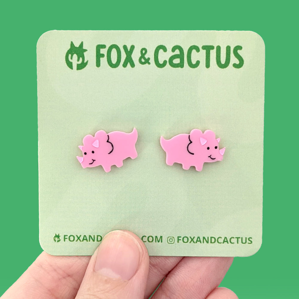 Trike Stud Earrings