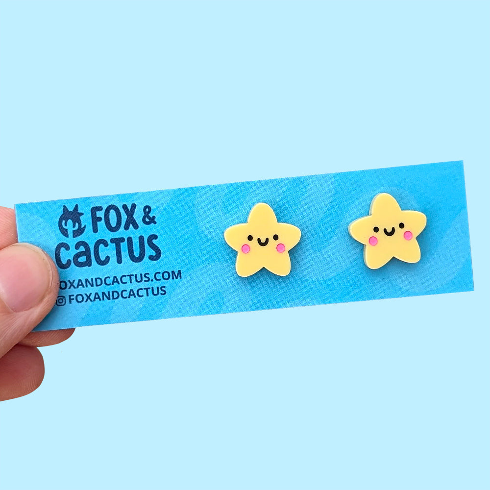 Kawaii Star Stud Earrings