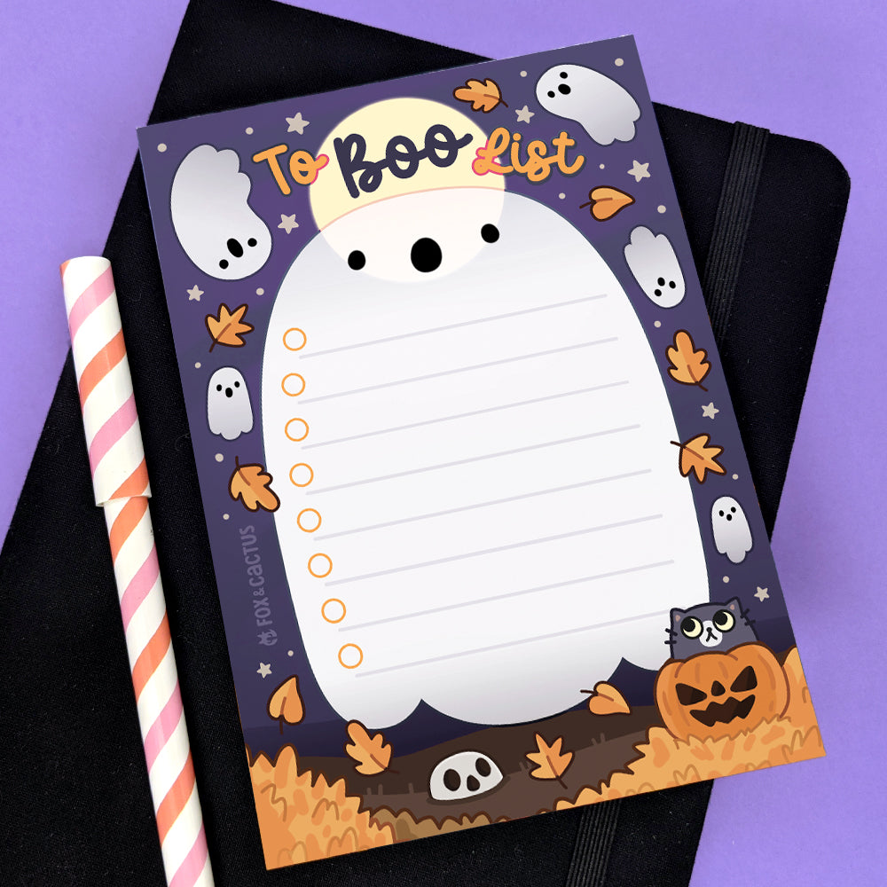 To Boo List A6 (4x6) Notepad