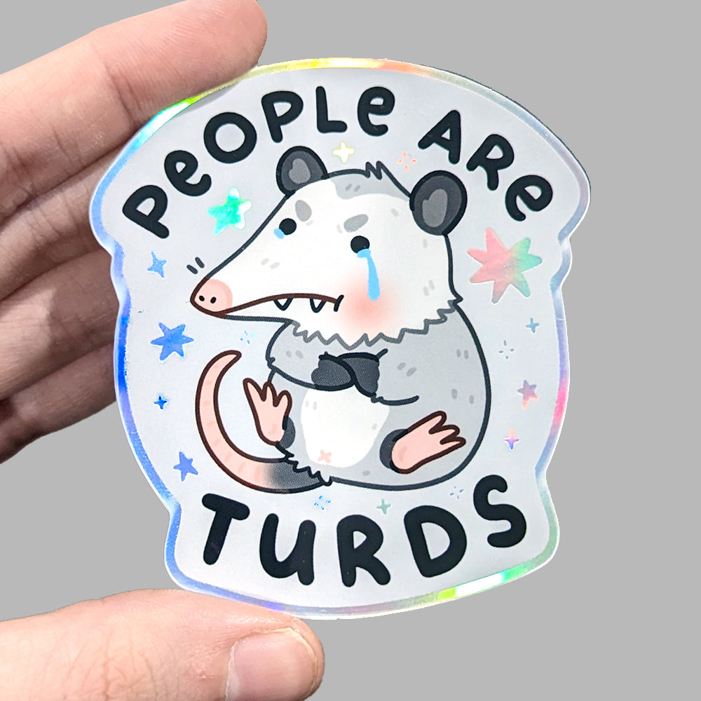 People Are Turds Vinyl Sticker