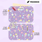 Florals (Purple) Stationery Pouch