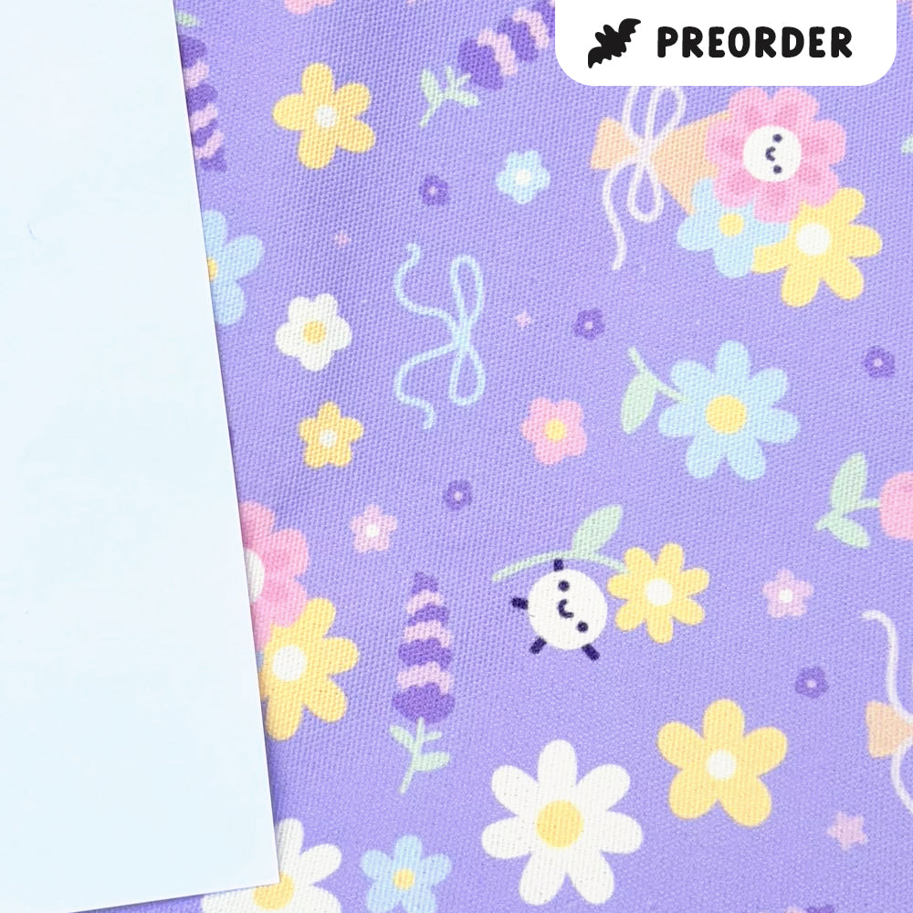 Florals (Purple) Stationery Pouch