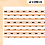 Tiny Bats (Orange/Black) Washi Tape