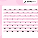 Tiny Bats (Pink/Black) Washi Tape