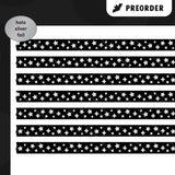 Black Twinkle Washi Tape (Holo Foil)