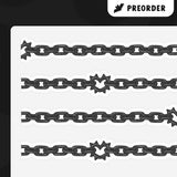 Chain (Black) Die Cut Washi Tape