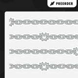 Chain (Silver) Die Cut Washi Tape