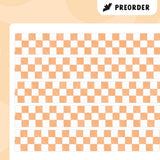 Orange Checker Washi Tape