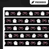 Ghosts and Bows (Black) Washi Tape