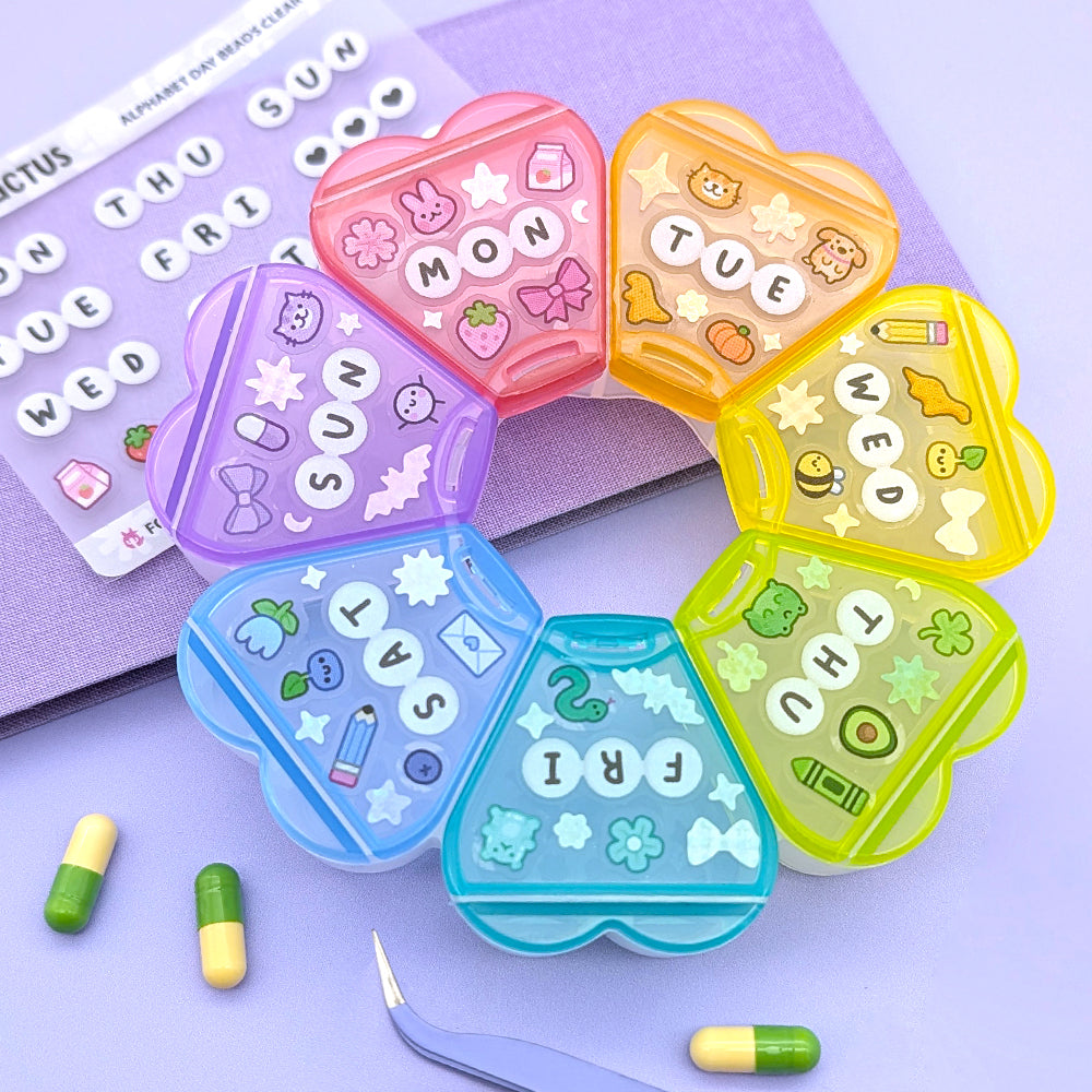 Rainbow Pill Organiser DIY Kit