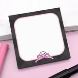 Squish Bow (Black) Sticky Notes