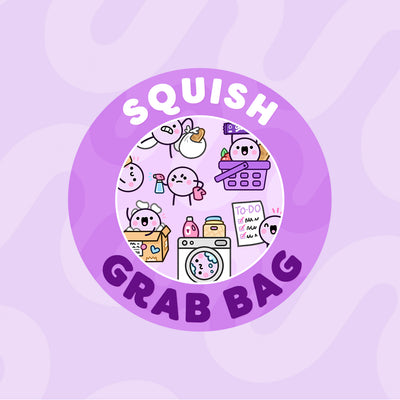 Squish Is Busy Sticker Grab Bag