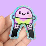 Leggy Squish Vinyl Sticker