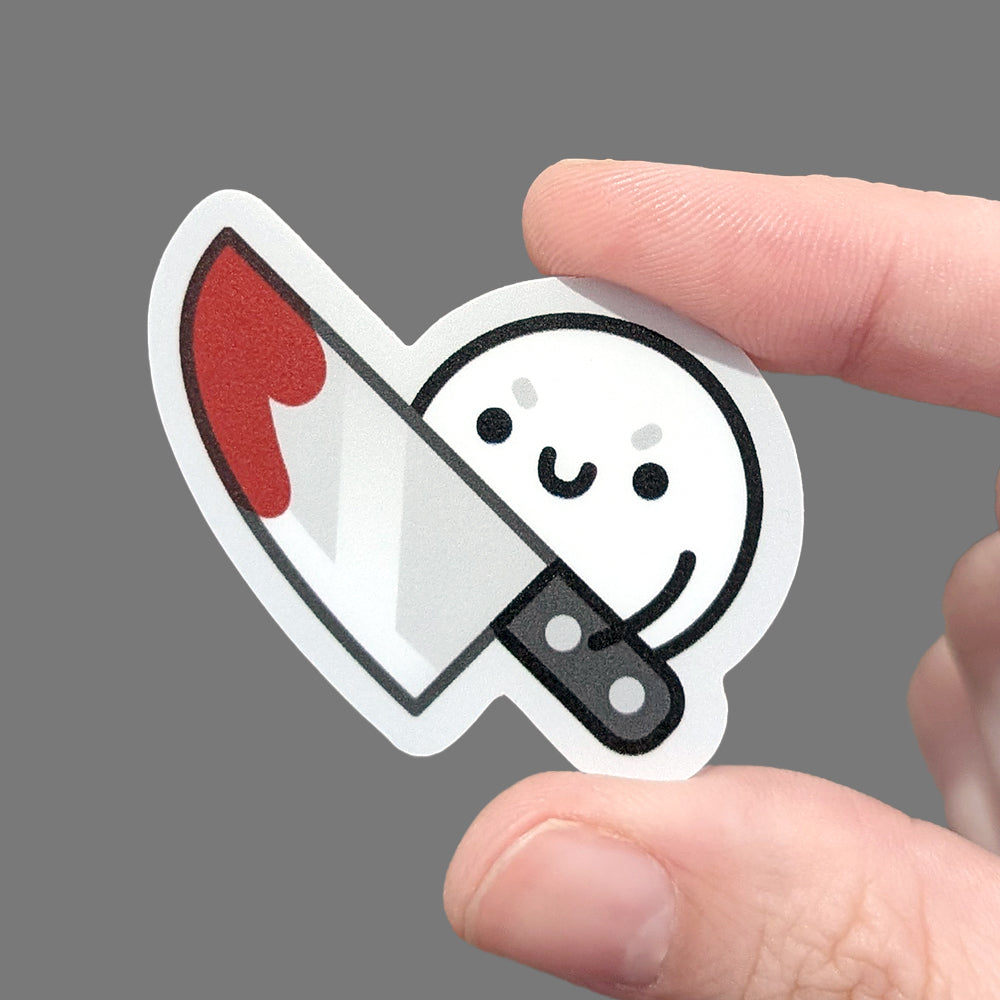 Stabby Squish Vinyl Sticker