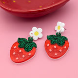 Strawberry Plant Earrings