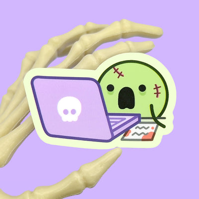 Zombie Work Squish Vinyl Sticker