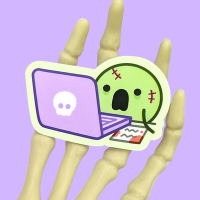 Zombie Work Squish Vinyl Sticker