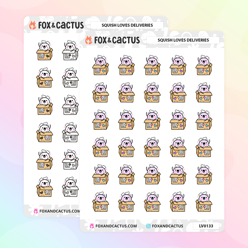 LIMITED Delivery Squish Stickers