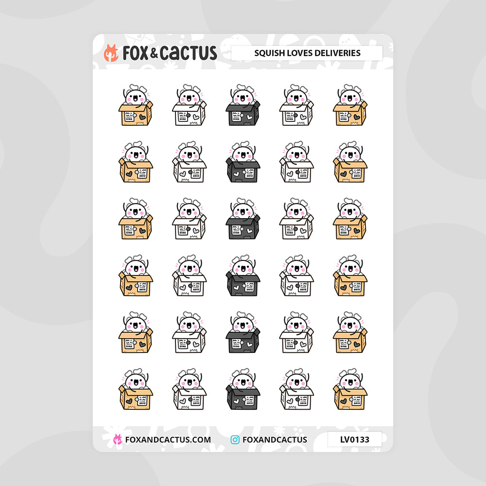 LIMITED Delivery Squish Stickers