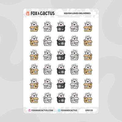 LIMITED Delivery Squish Stickers