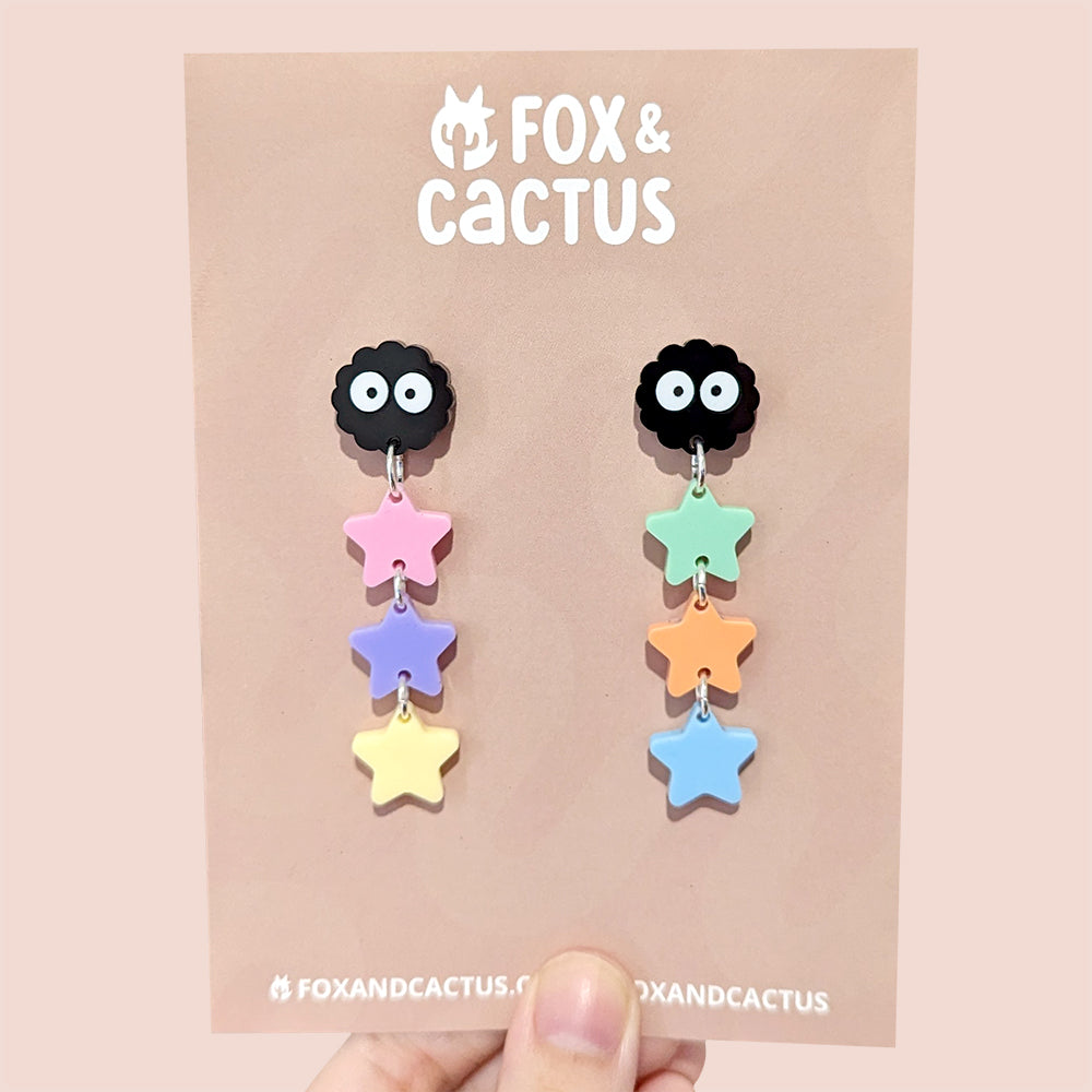 Soot & Star Dangle Earrings