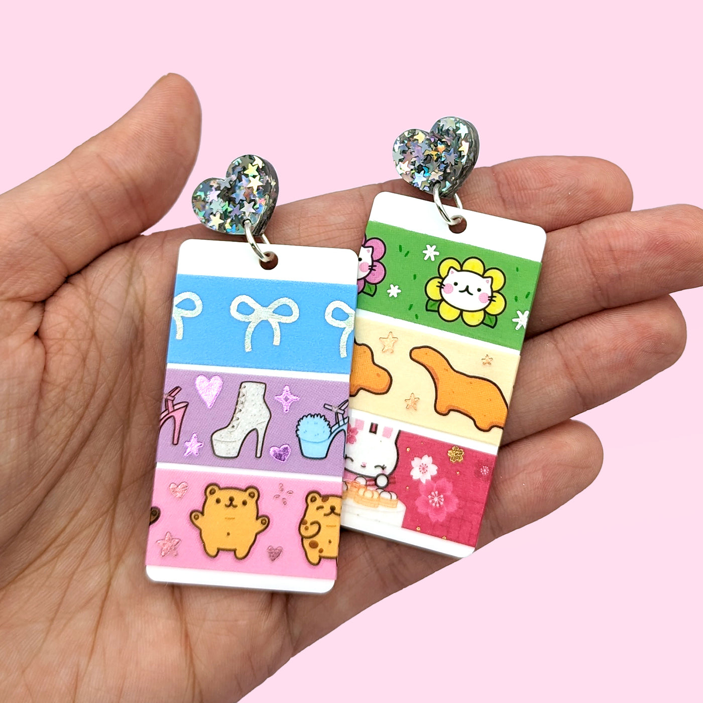 Washi Card Earrings (Washi Not Included)