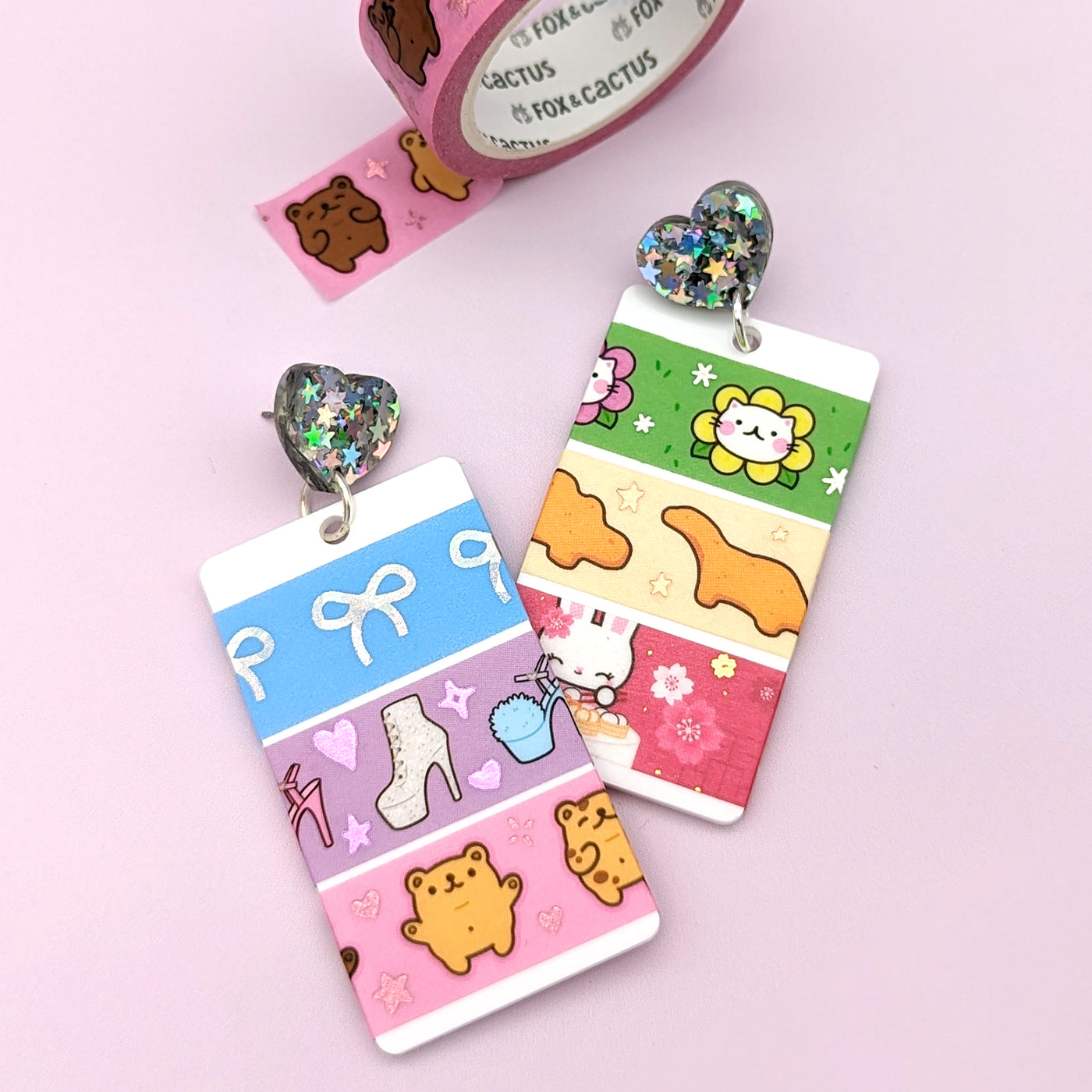 Washi Card Earrings (Washi Not Included)