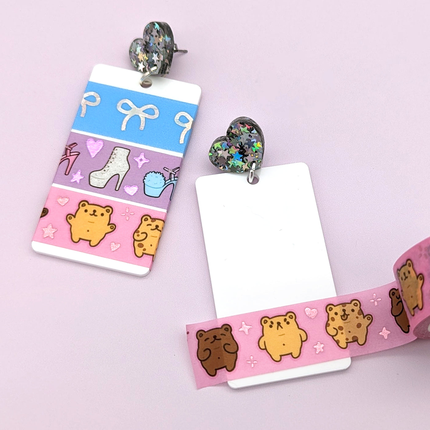 Washi Card Earrings (Washi Not Included)