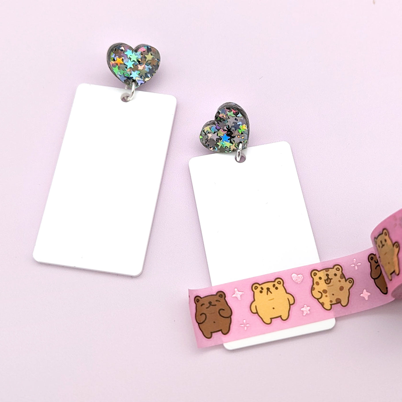 Washi Card Earrings (Washi Not Included)