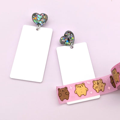 Washi Card Earrings (Washi Not Included)
