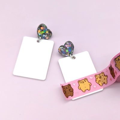 Washi Card Earrings (Washi Not Included)