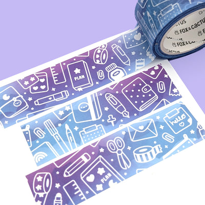 Midnight Stationery Lover Washi Tape
