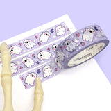 Party Ghosts (Purple) Washi Tape (Holo Foil)